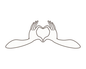 hands forming a heart symbol avatar character