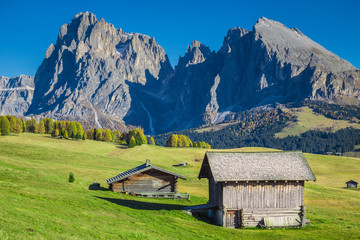Fototapeta na wymiar Seiser Alm, Dolomites, South Tyrol, Italy