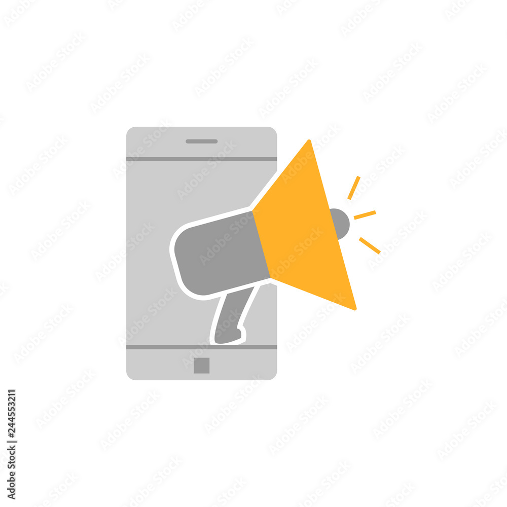 Poster content megaphone icon. element of marketing icon for mobile concept and web apps. detailed content 