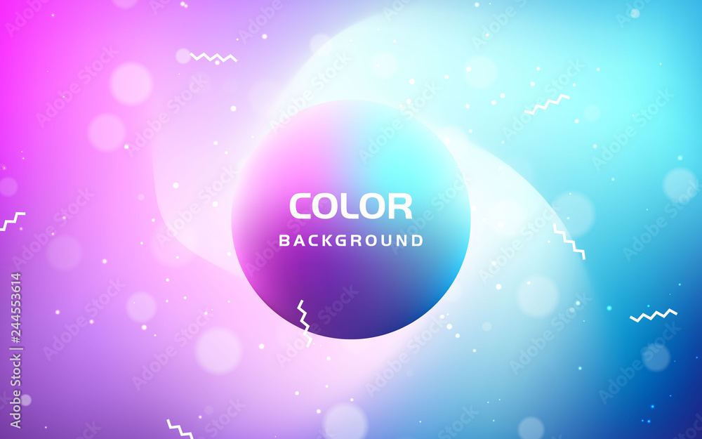 Poster abstract fluid gradient color background. trendy liquid shape composition. bright gradient color.