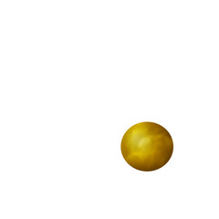 Abstract Golden Sphere with Pattern
