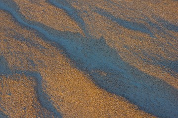 Sand, beach, sunset.