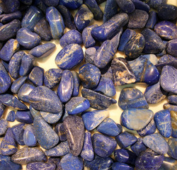 Lapis stones as a natural background