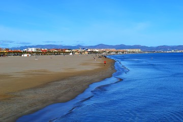 the coast
