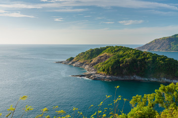 Obraz premium Phromthep Cape beautiful viewpoint andaman sea at Phutket island Thailand