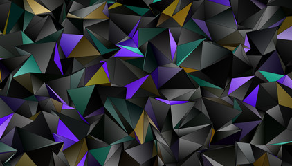 Fototapeta premium Triangular 3d, modern background