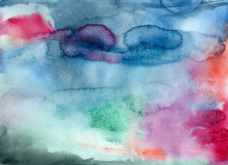 rainbow texture watercolor with stains