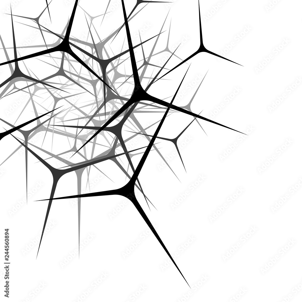 Poster random lines abstract background. modern, minimal.