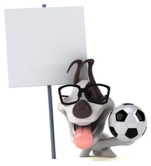 Fun dog - 3D Illustration