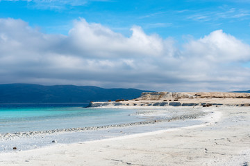 Lake Salda is in the southern province of Burdur’s Yeşilova district has been reputed as “Turkey’s Maldives” in recent years for its white beach and clear water.