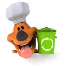 Fun dog - 3D Illustration