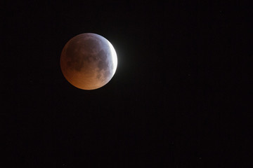 Mondfinsternis mit Blutmond am 21. Januar 2019