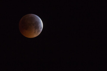 Mondfinsternis mit Blutmond am 21. Januar 2019