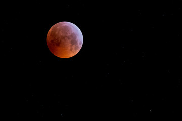 Mondfinsternis mit Blutmond am 21. Januar 2019
