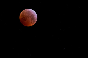 Mondfinsternis mit Blutmond am 21. Januar 2019