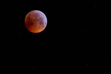 Mondfinsternis mit Blutmond am 21. Januar 2019