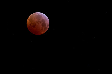 Mondfinsternis mit Blutmond am 21. Januar 2019