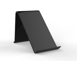 Blank Smartphone Coaster. 3d render illustration