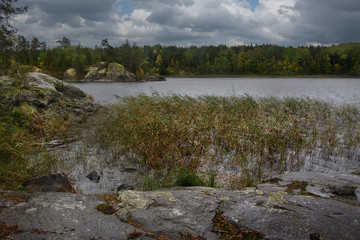 Russia. Republic of Karelia. Islands on the North-West coast of lake Ladoga near the town of Sortavala.