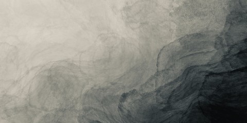 Abstract black and white watercolor background with liquid fluid grunge old texture for background,...