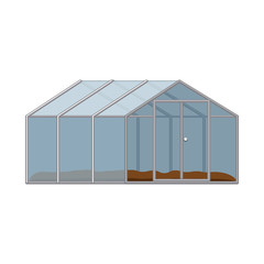 Vector design of greenhouse and plant symbol. Collection of greenhouse and garden stock symbol for web.