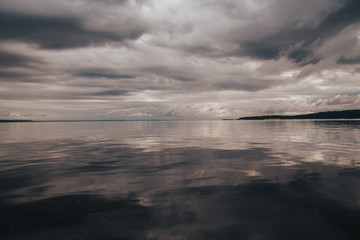 Fototapeta premium Dramatic sky over the Amazon river