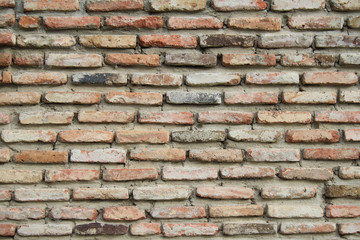 old red brick wall texture background
