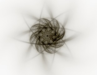 Geometry of Space series. Visually attractive backdrop made of conceptual grids curves and fractal elements suitable as element for layouts on physics mathematics technology science and education