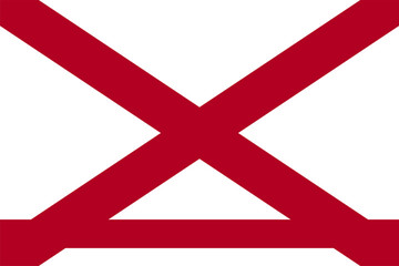 Alabama State Flag Vector