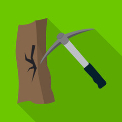 Vector design of mountaineering and peak symbol. Collection of mountaineering and camp stock symbol for web.