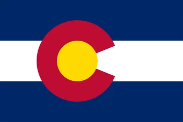 Foto op Canvas Colorado State Flag Vector © Renan