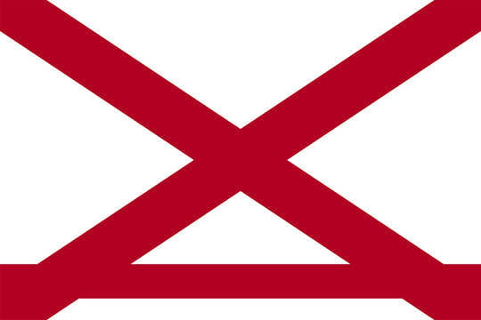 Alabama State Flag Vector