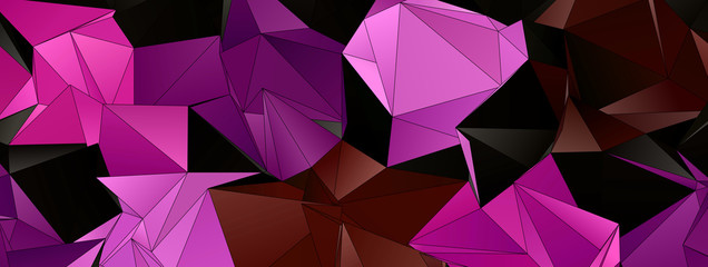 Fototapeta premium Triangular 3d, modern background