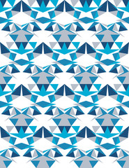 Abstract seamless pattern of triangles. Texture of geometric shapes.