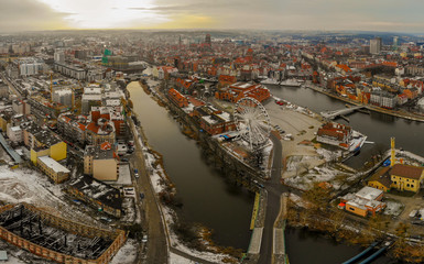 Gdansk panorama from above