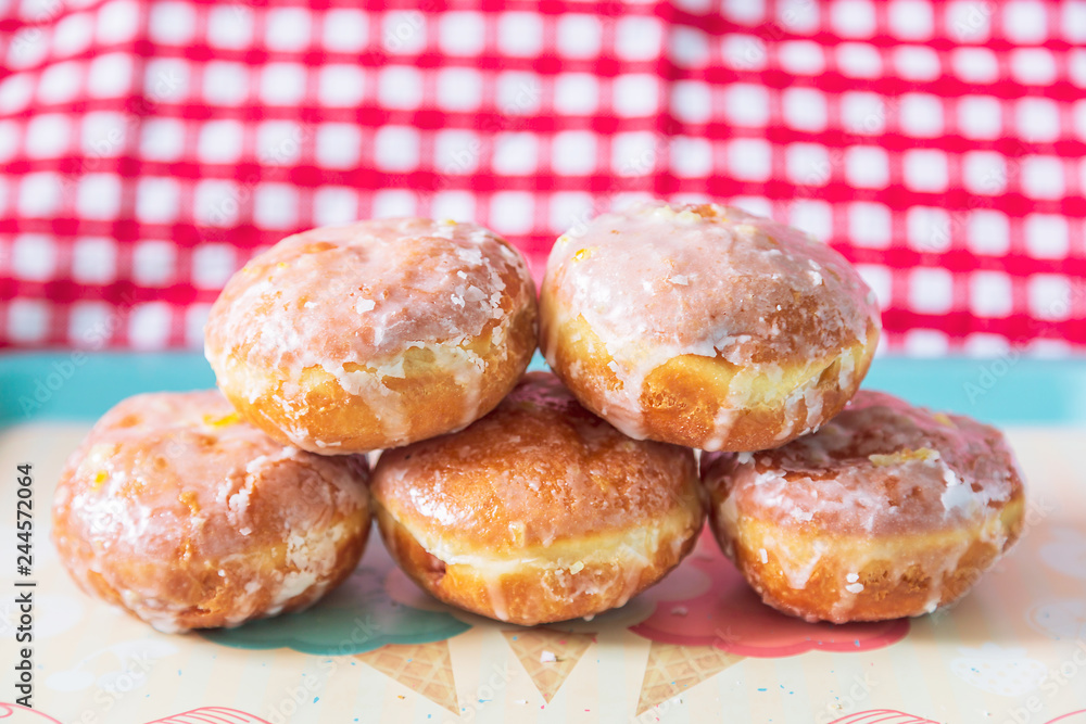 Wall mural Polish donuts on a Fat Thursday