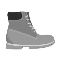 Vector design of shoe and footwear sign. Collection of shoe and foot stock vector illustration.