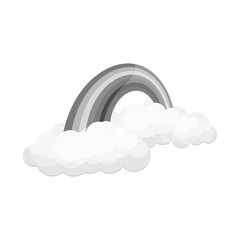 Vector illustration of weather and climate symbol. Collection of weather and cloud vector icon for stock.