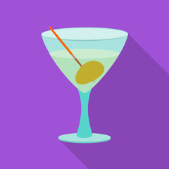 Vector illustration of drink and bar icon. Set of drink and party vector icon for stock.