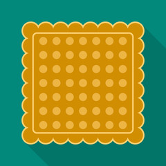 Vector illustration of biscuit and bake logo. Set of biscuit and chocolate stock symbol for web.