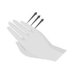 Vector design of touchscreen and hand sign. Set of touchscreen and touch stock symbol for web.