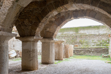 Ancient Tripolis Site in the Yenicekent prefecture of Buldan District of Denizli province of Turkey.