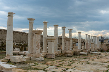 Fototapeta premium Ancient Tripolis Site in the Yenicekent prefecture of Buldan District of Denizli province of Turkey.
