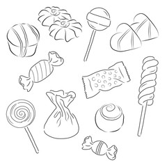 set of candies