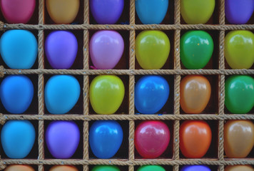 park rest summer balloons background