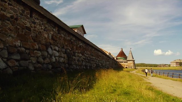￼Solovetsky Monastery Perimeter wall Wide Shot