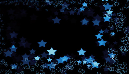 Beautiful colorful absract stars bokeh background.