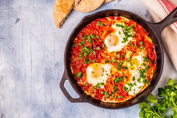 Shakshuka in a Frying Pan.