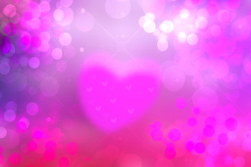 Abstract valentine background. Abtract festive blur purple bright pastel background with a large pink heart for valentine or wedding. Romantic textured backdrop with space for your design. 