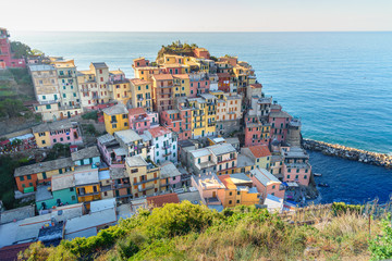 View of Manarola, Cinque Terre. Italy